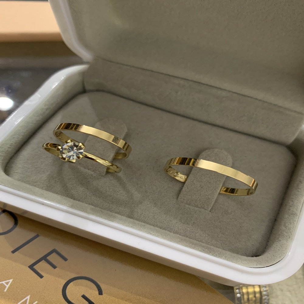Alianças de Ouro18k Noivado e Casamento