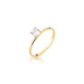 Anel de Noivado em Ouro 18k