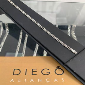 Pulseira elo duplo 2,5mm | PRATA 925