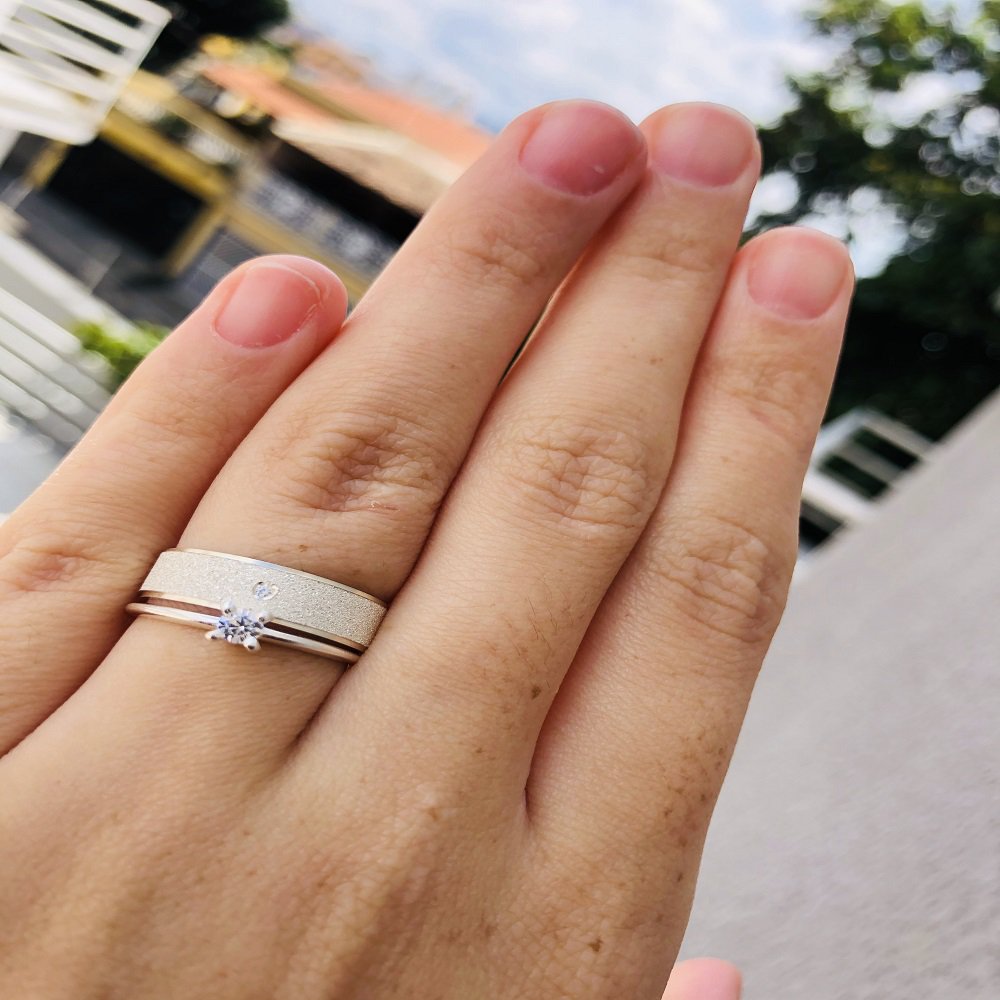 Alianças de Prata Namoro e Compromisso