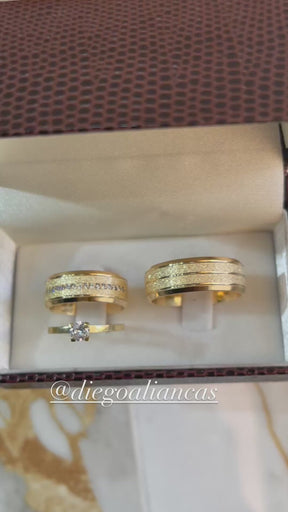 Alianças de Ouro18k Noivado e Casamento