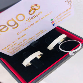 Alianças de Prata Namoro e Compromisso