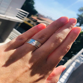 Alianças de Prata Namoro e Compromisso