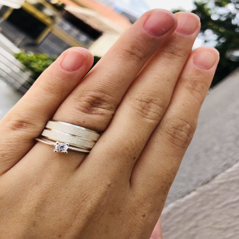 Alianças de Prata Namoro e Compromisso